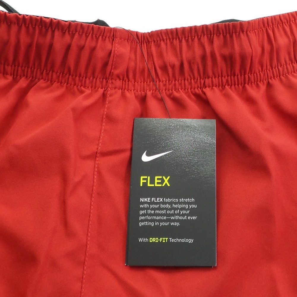 NIKE FLEX Men's Active Shorts XLT Red Orange DRI-FIT New - Picture 6 of 6